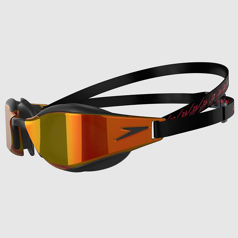Speedo - Fastskin Hyper Elite Mirror Adult Goggles - Black/Gold