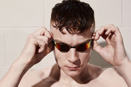 Speedo - Fastskin Hyper Elite Mirror Adult Goggles - Black/Gold