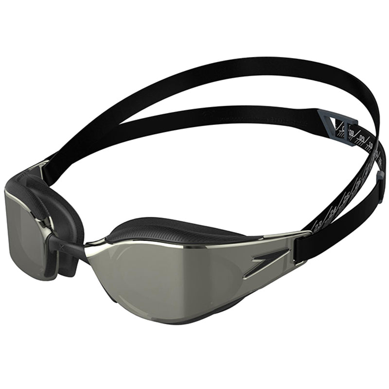 Speedo - Fastskin Hyper Elite Mirror Adult Goggles - Black/Silver