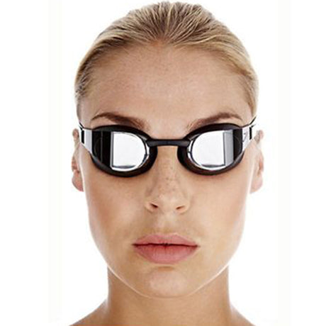 Speedo - Fastskin Hyper Elite Mirror Adult Goggles - Black/Silver