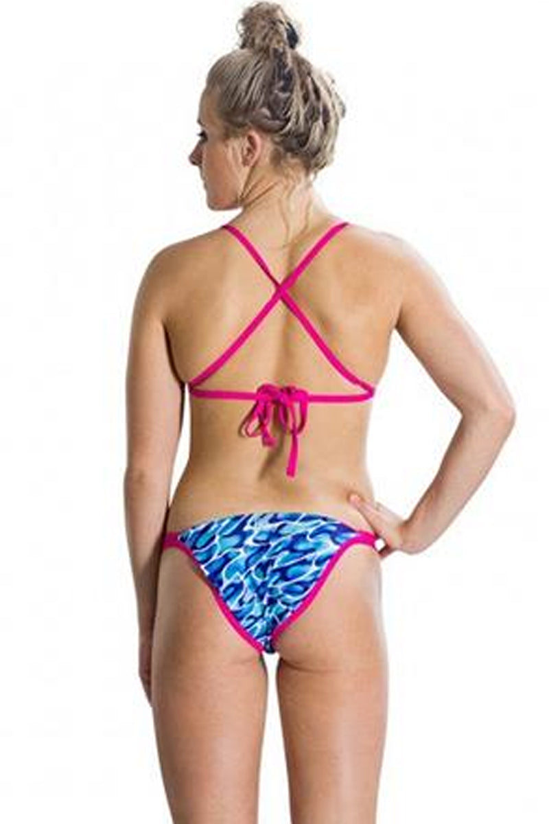 Speedo - Flipturns Flip Reverse Two Piece Swimsuit - Pink/Blue