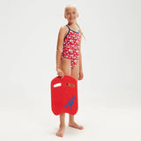 Speedo - Girls Bondi Vibe Allover Digital VBack Swimsuit - Red/White