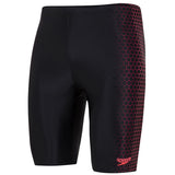 Speedo - Hexagonal Placement Jammer - Black/Phoenix Red