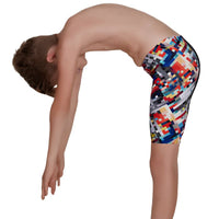 Speedo - Junior GlitchCode Jammer - Black/Blue/Orange/Red