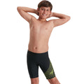 Speedo - Junior's Medley Logo Jammers - Black/Green