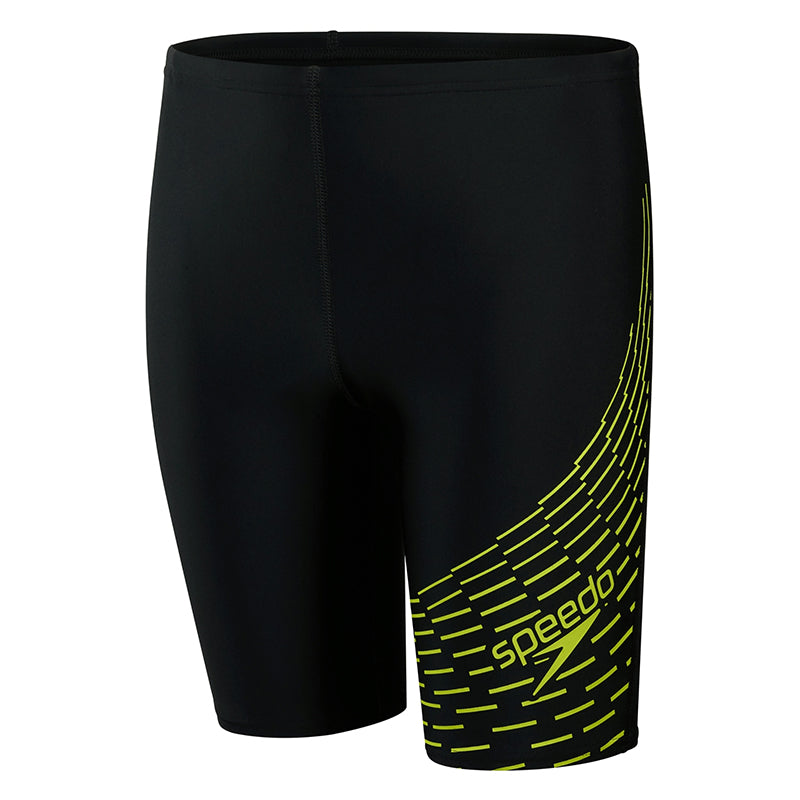 Speedo - Junior's Medley Logo Jammers - Black/Green
