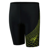 Speedo - Junior's Medley Logo Jammers - Black/Green