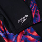 Speedo - Mens Allover Digital V-Cut Jammer - Black/Red