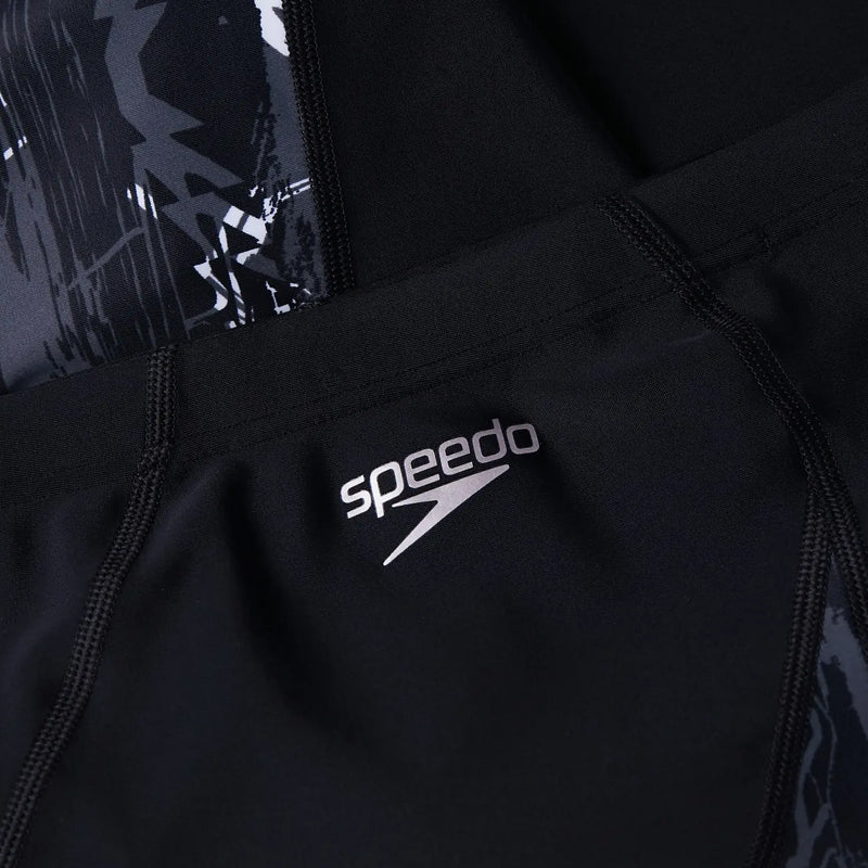 Speedo - Mens Eco Allover V-Cut Jammer - Black/Grey
