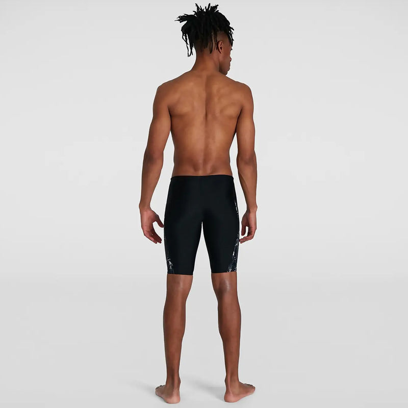 Speedo - Mens Eco Allover V-Cut Jammer - Black/Grey