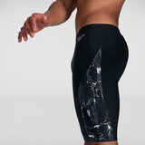 Speedo - Mens Eco Allover V-Cut Jammer - Black/Grey