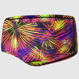 Speedo - Men's Placement Digital 14cm Trunks - Black/Yellow