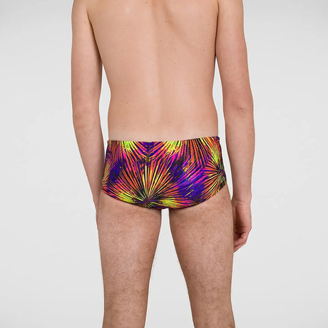 Speedo - Men's Placement Digital 14cm Trunks - Black/Yellow