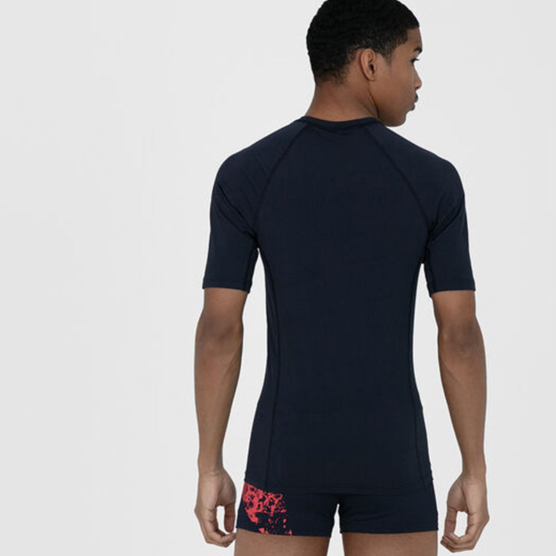 Speedo - Mens Short Sleeve Rash Top - Navy