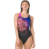 Speedo -  NeonWhizz Placement Digital Powerback Competition Swimsuit