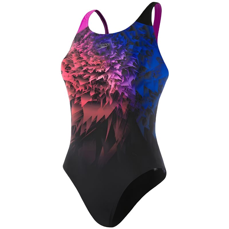 Speedo -  NeonWhizz Placement Digital Powerback Competition Swimsuit