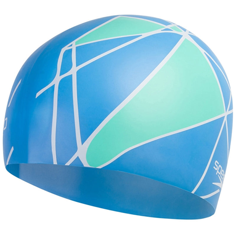 Speedo - Reversible Silicone Cap Junior Swim Hat - Blue/Blue