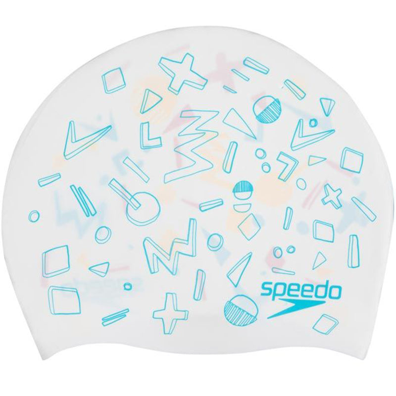 Speedo - Junior Reversible Silicone Cap Swim Hat - White/Yellow