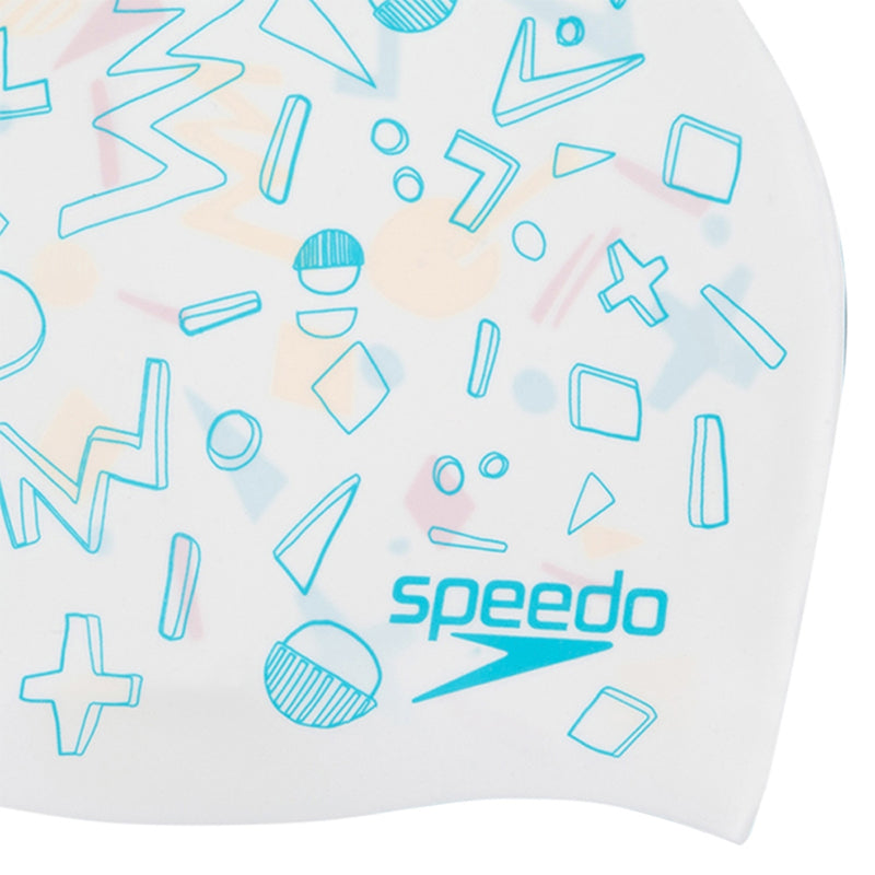 Speedo - Junior Reversible Silicone Cap Swim Hat - White/Yellow