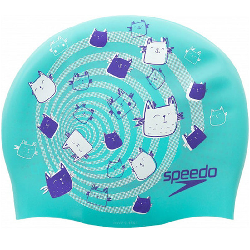 Speedo - Reversible Silicone Hat Junior - Green/Purple