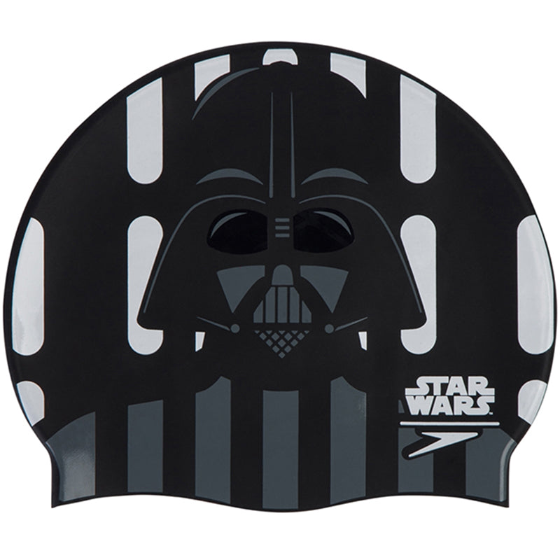 Speedo - Star Wars Cap Darth Vader Slogan Print Swim Hat - Black/Grey