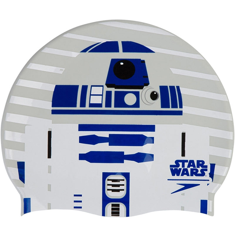 Speedo - Star Wars Cap R2D2 Slogan Print Swim Hat - Grey/Purple