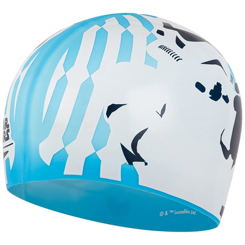 Speedo - Star Wars Cap Stormtrooper Slogan Print Swim Hat - Blue/White