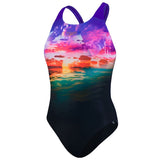 Speedo -  Sun Bloom Placement Digital Powerback Swimsuit