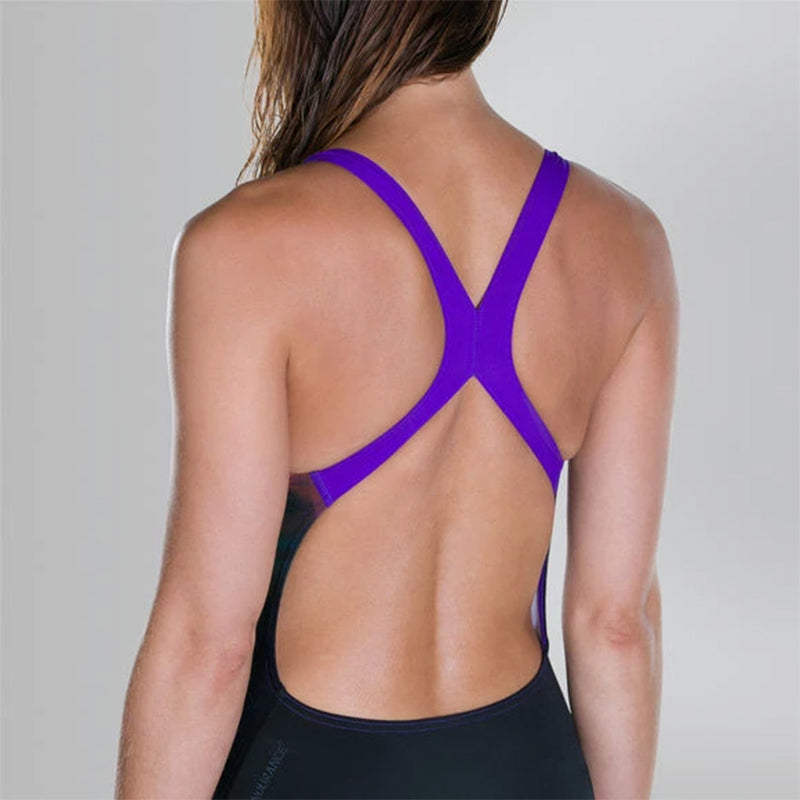 Speedo -  Sun Bloom Placement Digital Powerback Swimsuit