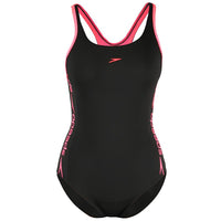 Speedo - Superiority Muscle Back Swimsuit - Black/Pink - Aqua Swim Supplies