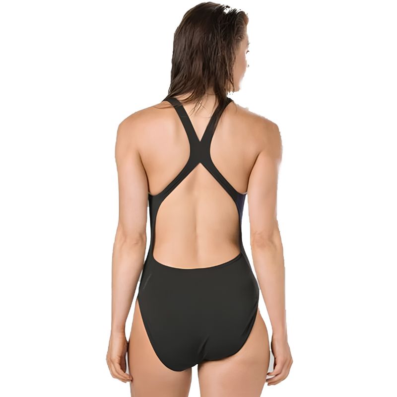 Speedo -  SwirlyWave Placement Powerback Competition Swimsuit
