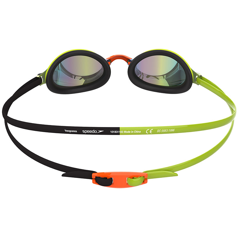 Speedo - Vengeance Mirror Goggle - Green/Orange