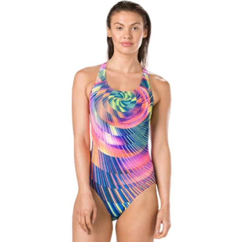 Speedo -  Waltzer Whirl Placement Digital Powerback Competition Swimsuit