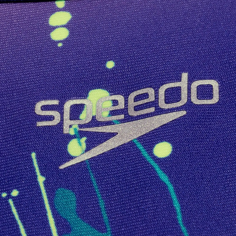 Speedo - Womens Digital Placement Turnback Swimsuit - Blue/Purple