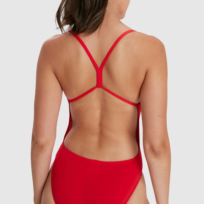 Speedo - Women's Eco Endurance+ Thinstrap Swimsuit - Red/Red
