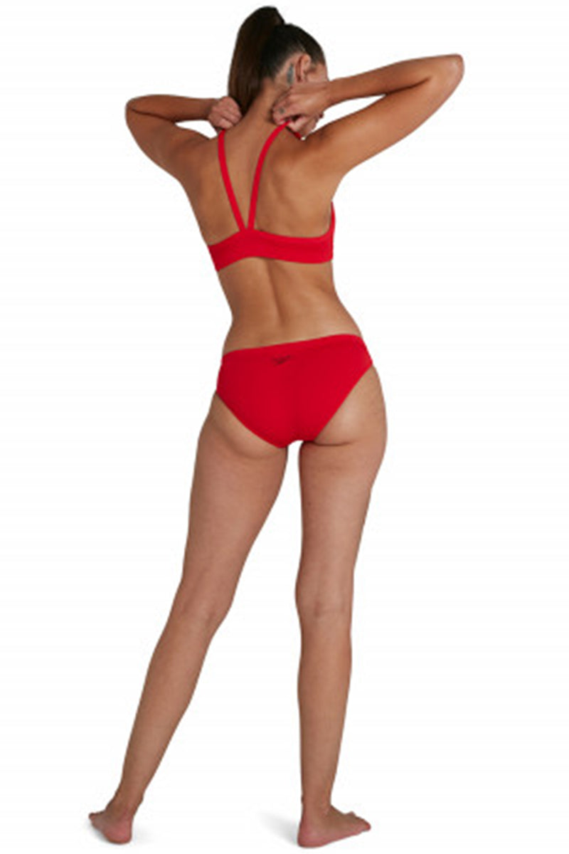 Speedo - Womens Essential Endurance Plus Thinstrap Bikini - Red