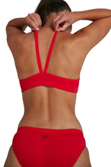 Speedo - Womens Essential Endurance Plus Thinstrap Bikini - Red