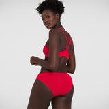 Speedo - Womens Essential Endurance Plus Thinstrap Bikini - Red