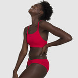 Speedo - Womens Essential Endurance Plus Thinstrap Bikini - Red