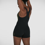 Speedo - Women's Placement Racerback Legsuit - Black/Green