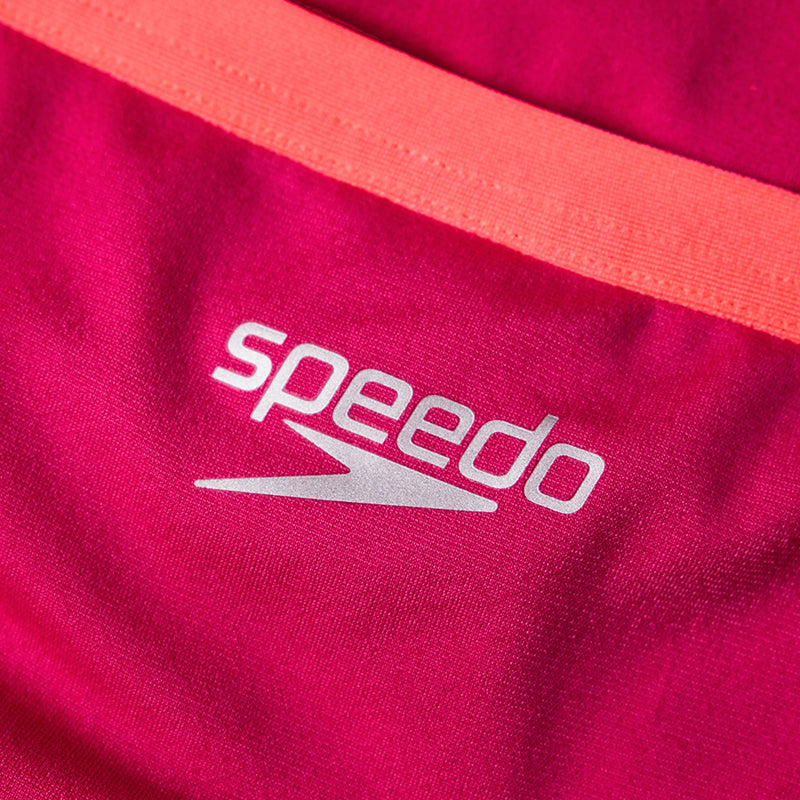 Speedo - Women's Solid Waistband Brief - Red/Red