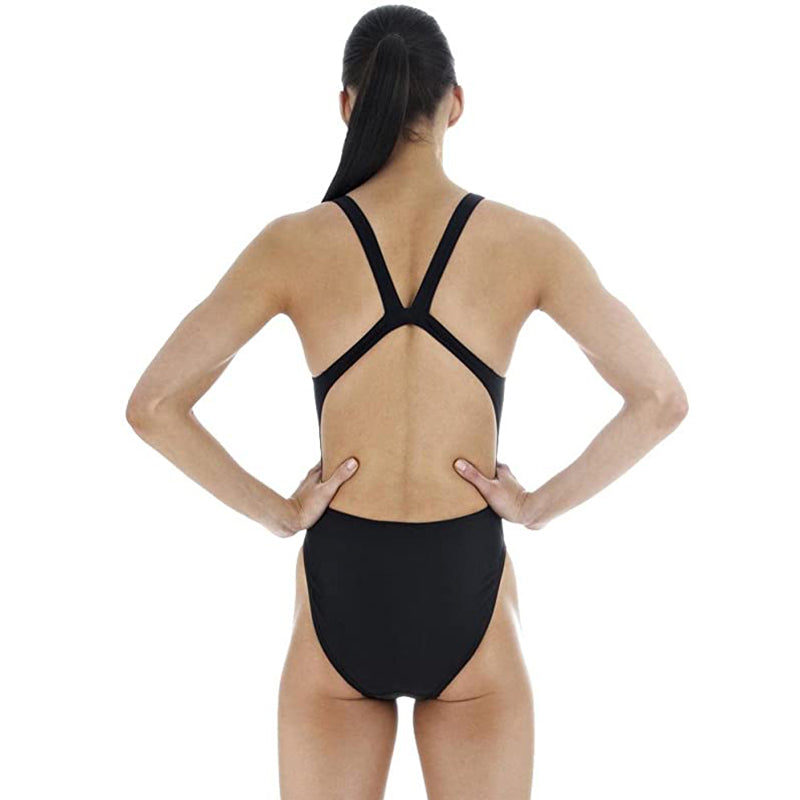 Speedo - Women's Synthetic Leaderback Swimsuit - Black
