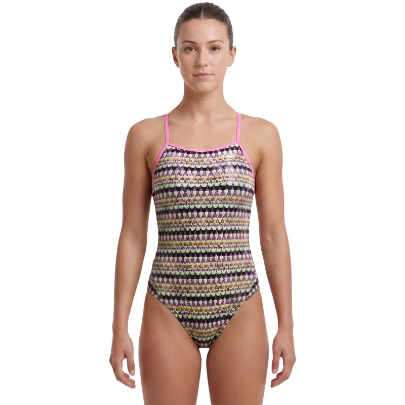 The Finals Funnies - Eye Candy Foil Wingback Swimsuit