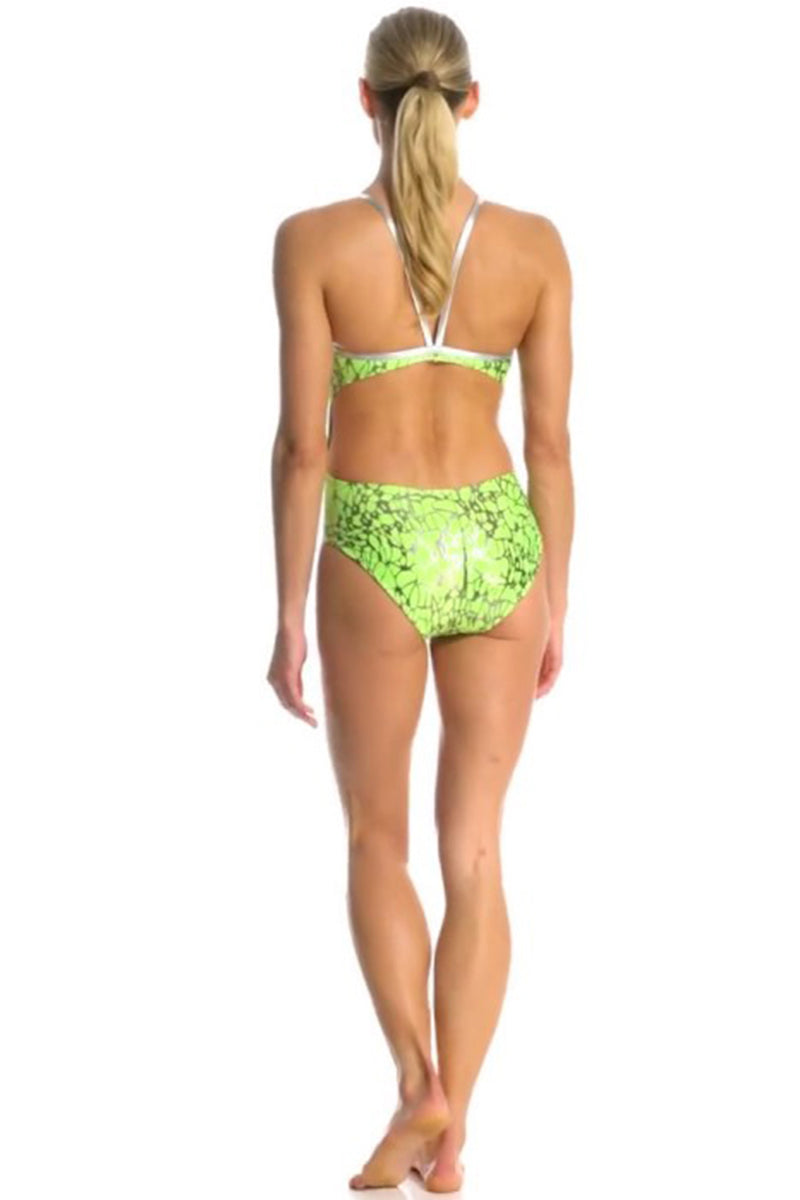 The Finals Funnies - Glimmer Foil Wingback Swimsuit