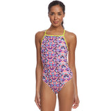 The Finals Funnies - Mosaic Rainbow Flutterback Swimsuit