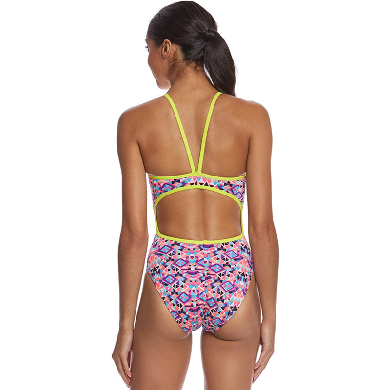 The Finals Funnies - Mosaic Rainbow Flutterback Swimsuit