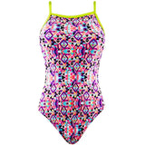 The Finals Funnies - Mosaic Rainbow Flutterback Swimsuit