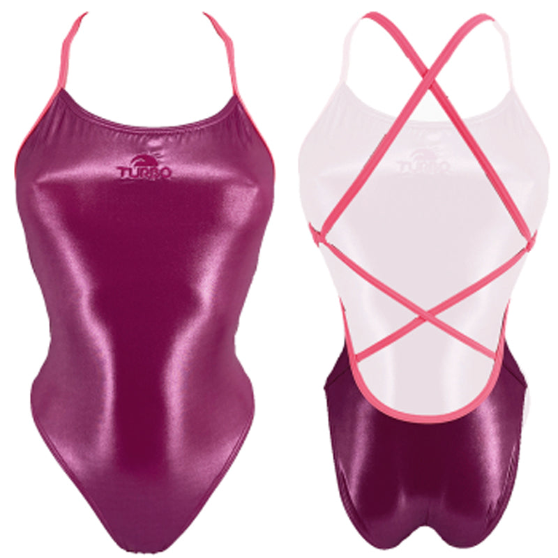 Turbo - Synchro - Sirene Pattern Ladies Swimsuit (Red) - Ltd Ed.