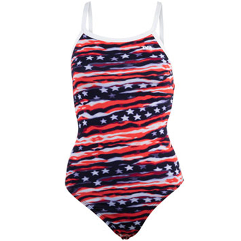 TYR - All American Diamondfit Ladies Swimsuit - Red/White/Blue