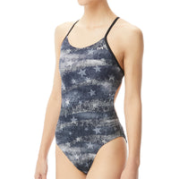 TYR - American Dream Cutoutfit Ladies Swimsuit - Black/Grey